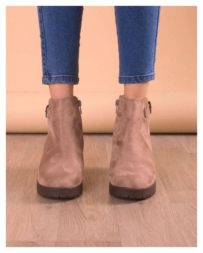 BOTINES MUJER HASKOVO TOPO GAMUZA - 2