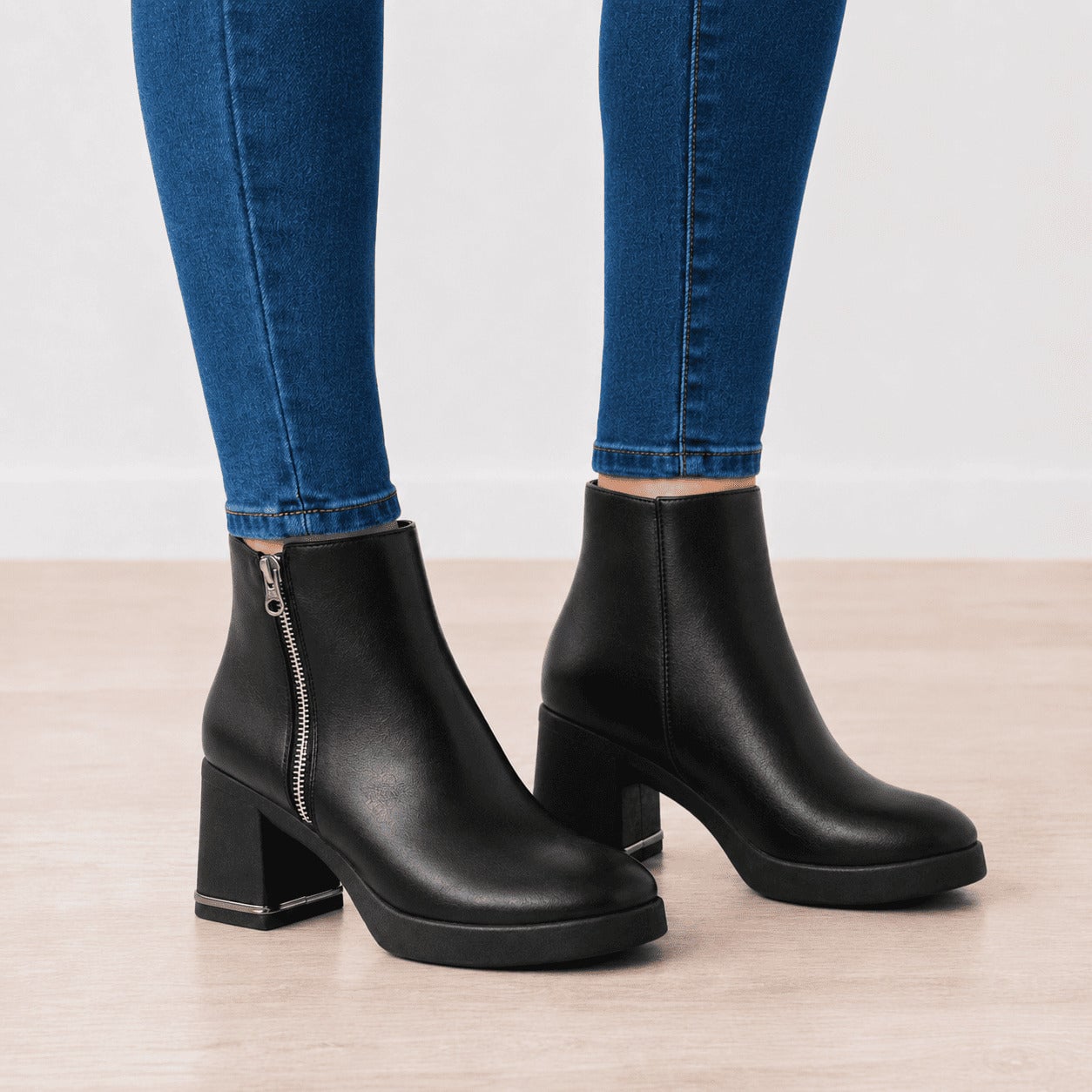 BOTINES MUJER KHEPRI NEGRO - 2