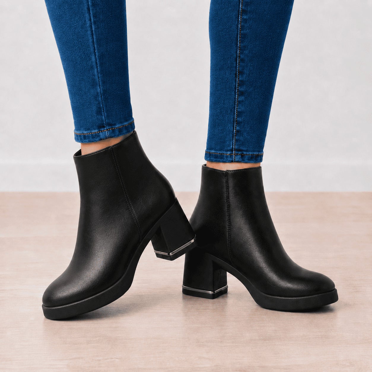 BOTINES MUJER KHEPRI NEGRO - 3