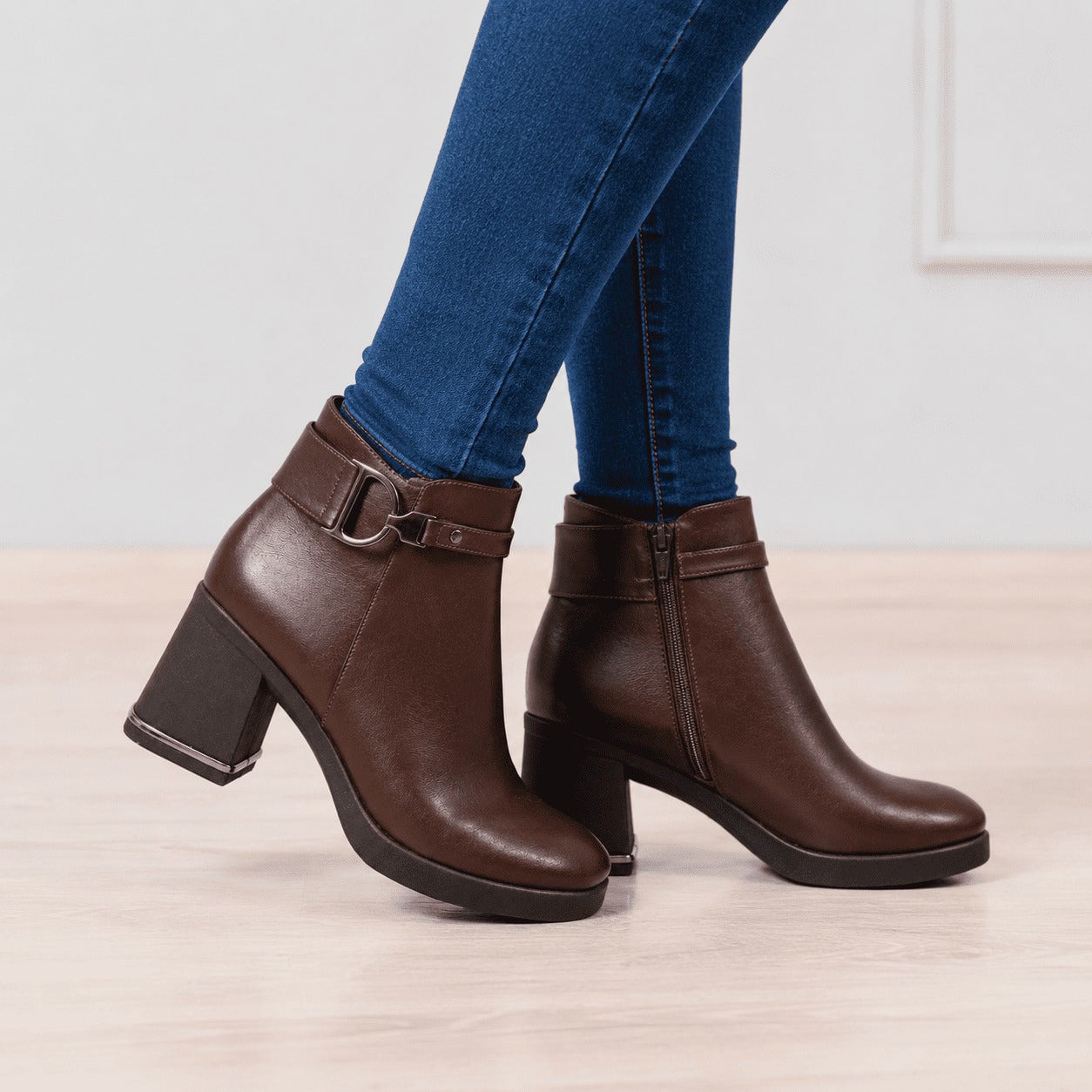 BOTINES MUJER DIONO MARRÓN - 1