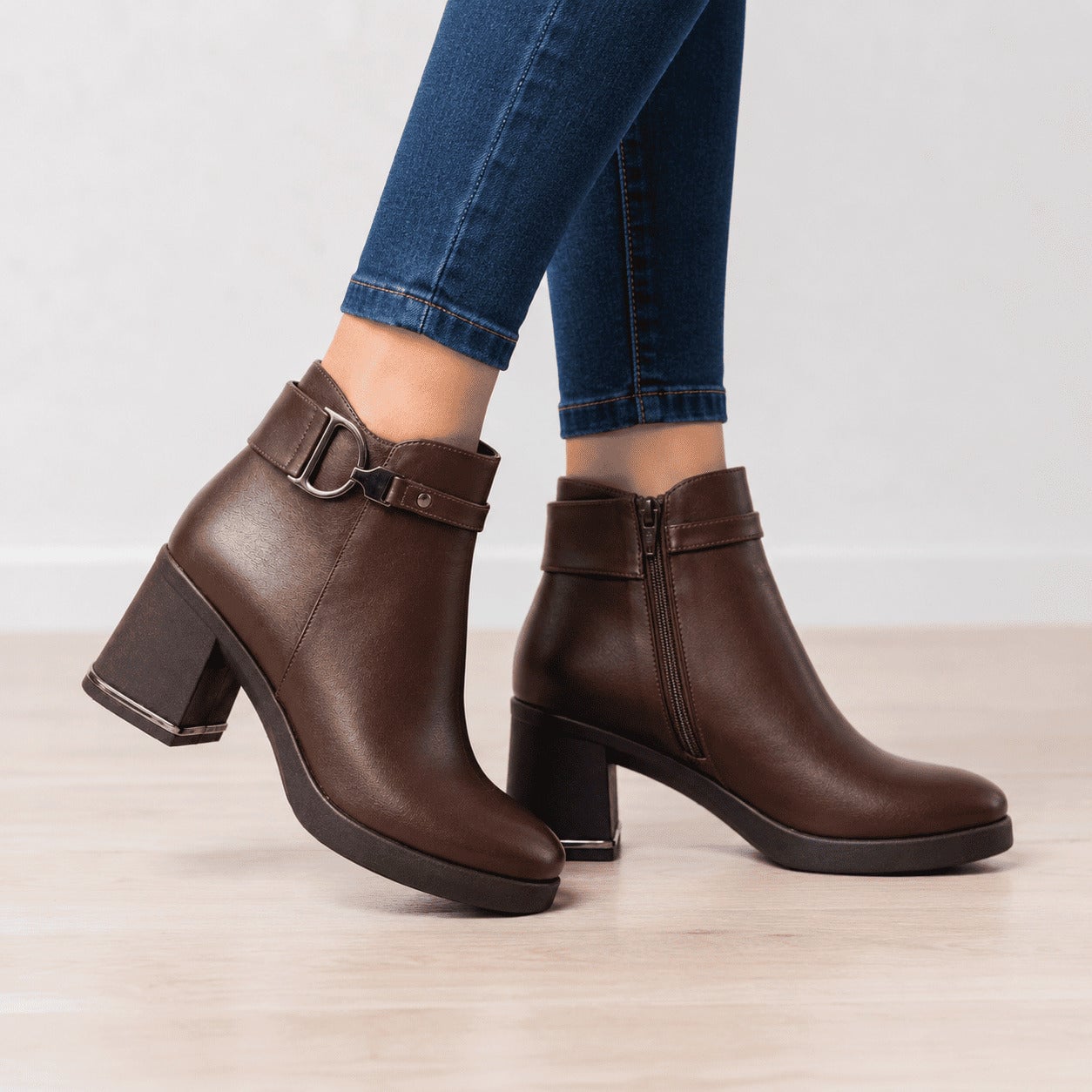BOTINES MUJER DIONO MARRÓN - 3