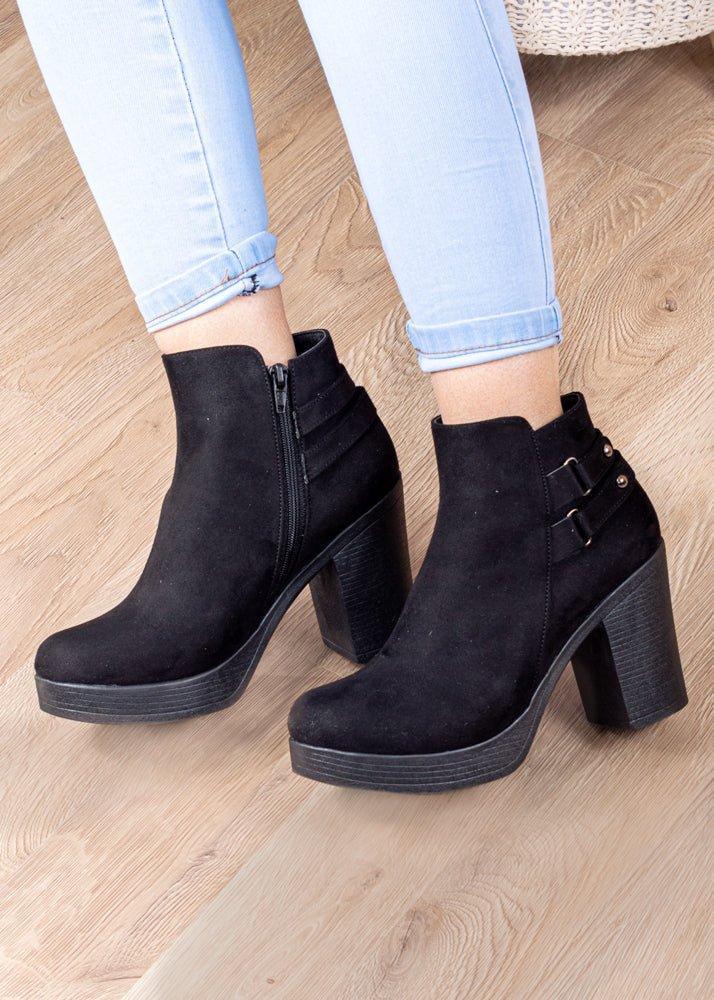BOTAS MUJER SABADELL NEGRO GAMUZA - 2