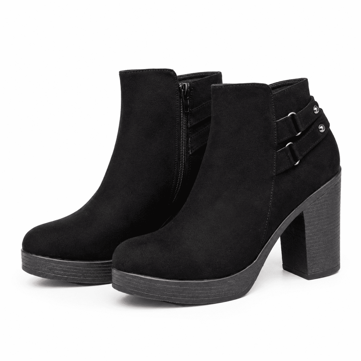 BOTAS MUJER SABADELL NEGRO GAMUZA - 5