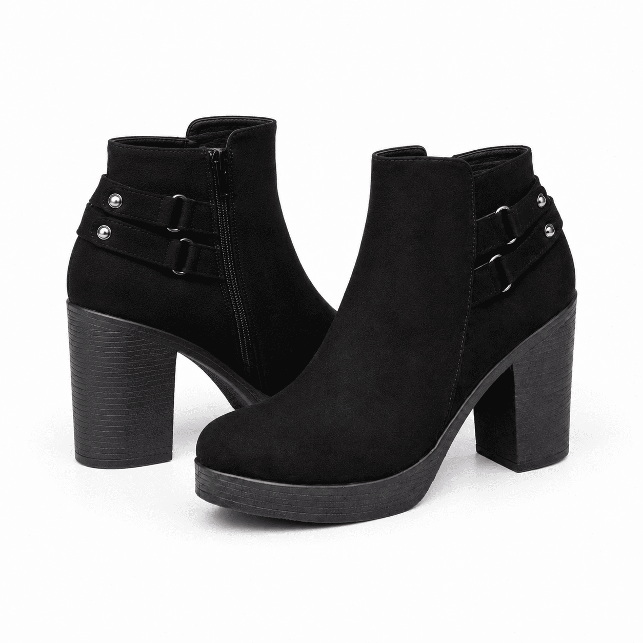 BOTAS MUJER SABADELL NEGRO GAMUZA - 6