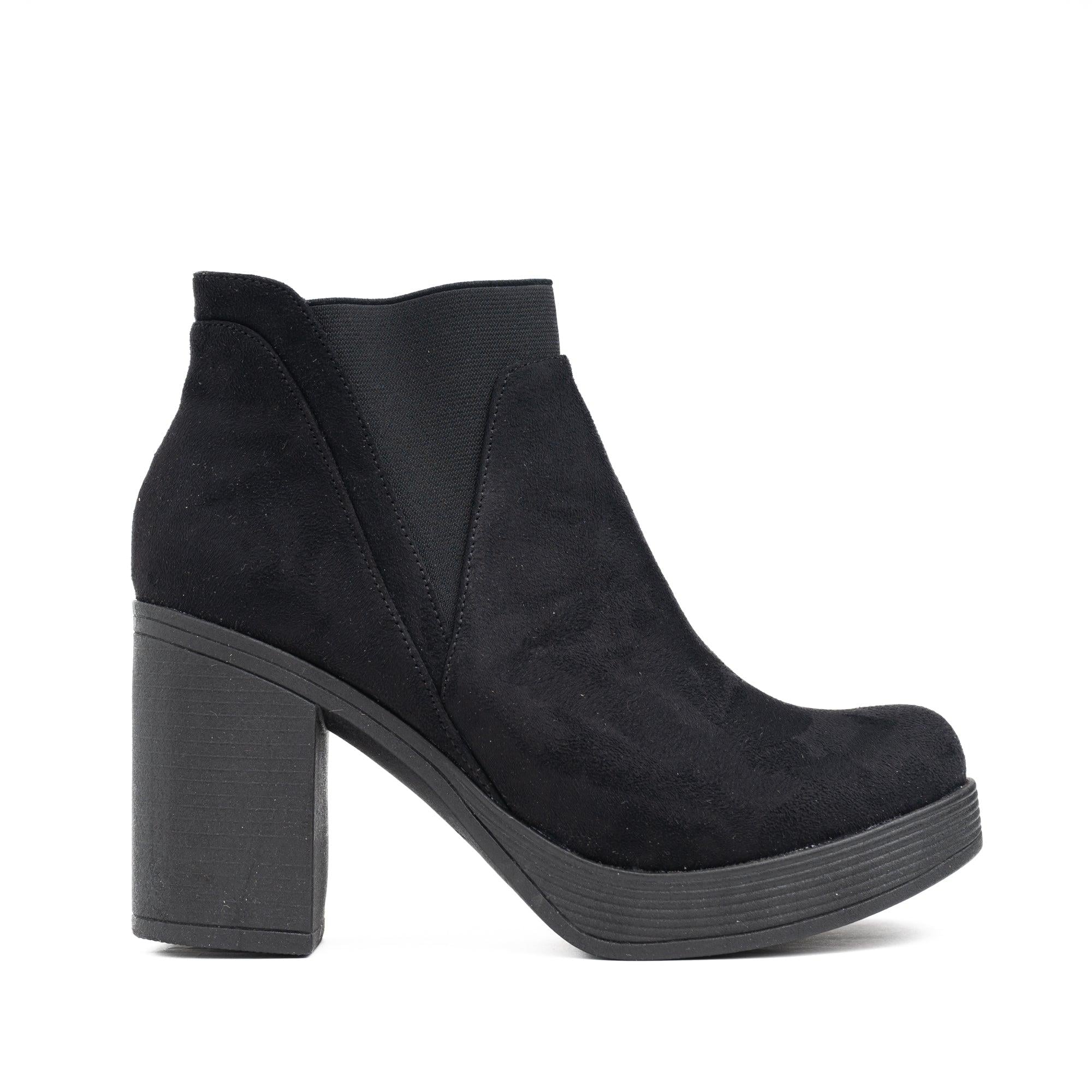BOTINES MUJER UIV NEGRO - 4