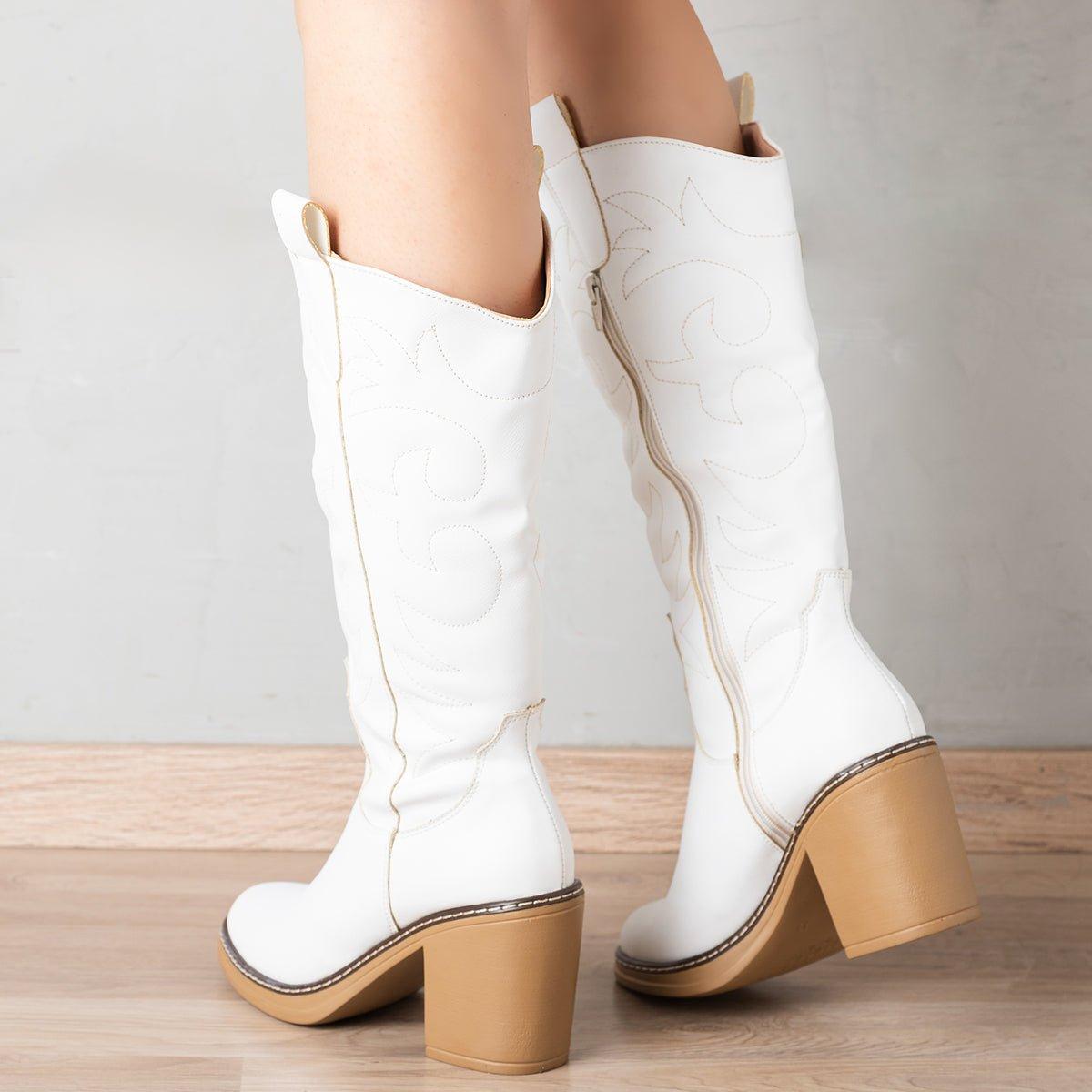 BOTAS MUJER SNAKER BLANCO - 3
