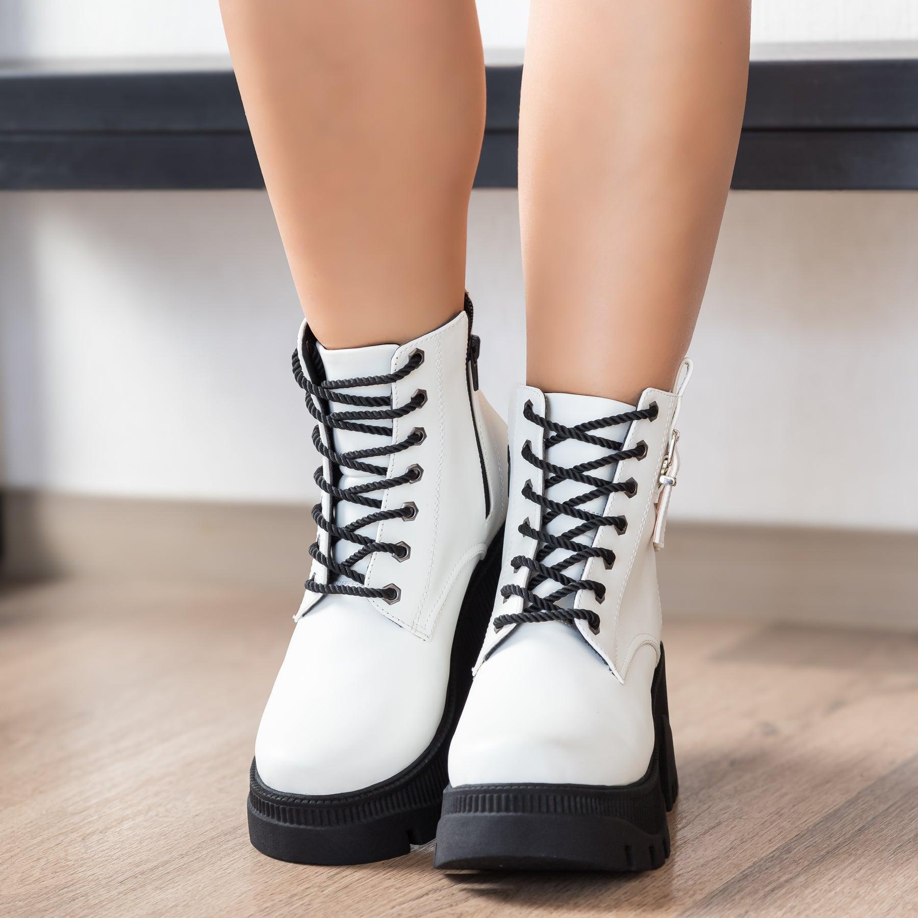 BOTAS MUJER KAIMA BLANCO - 1