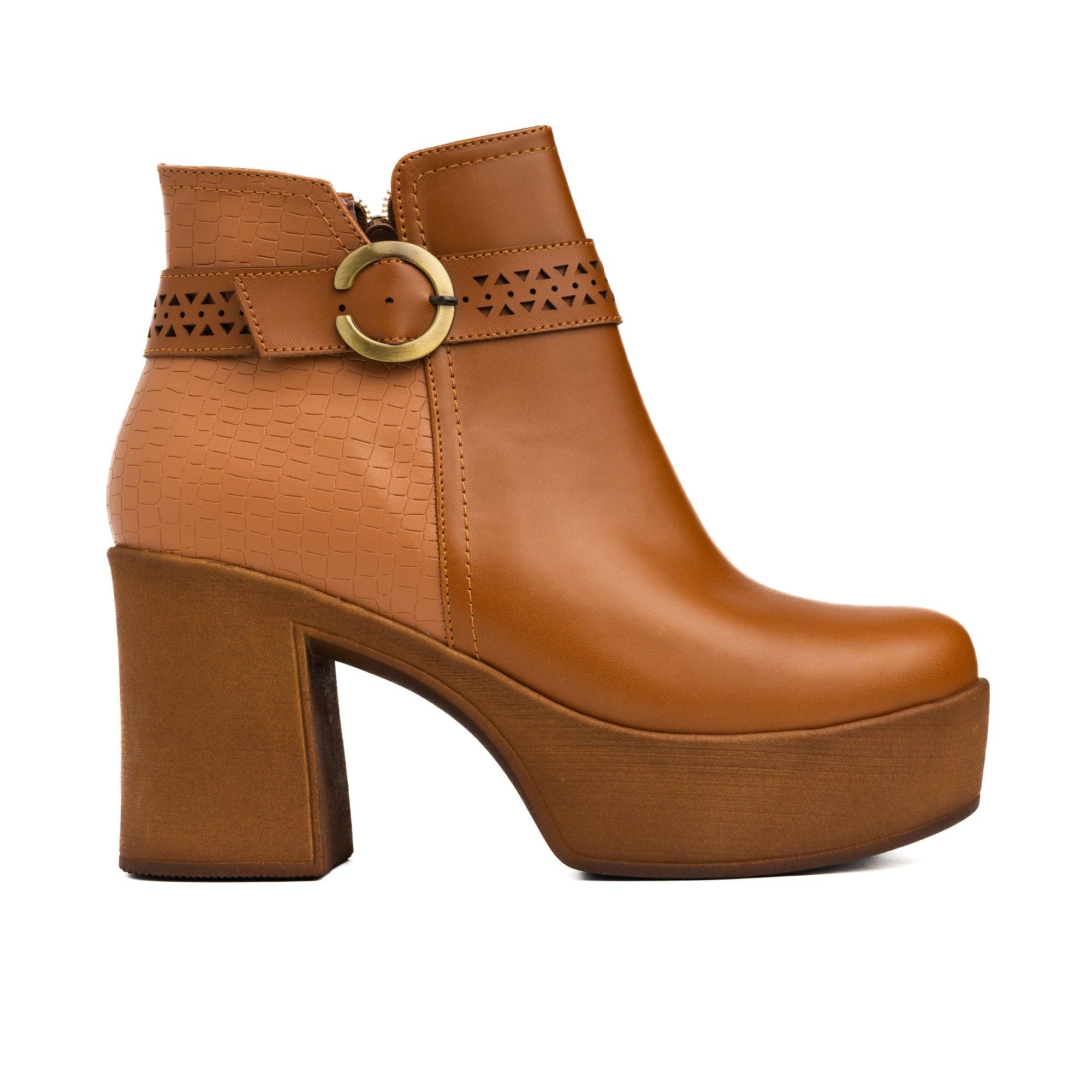 BOTAS MUJER ABBIE CAMEL - 4