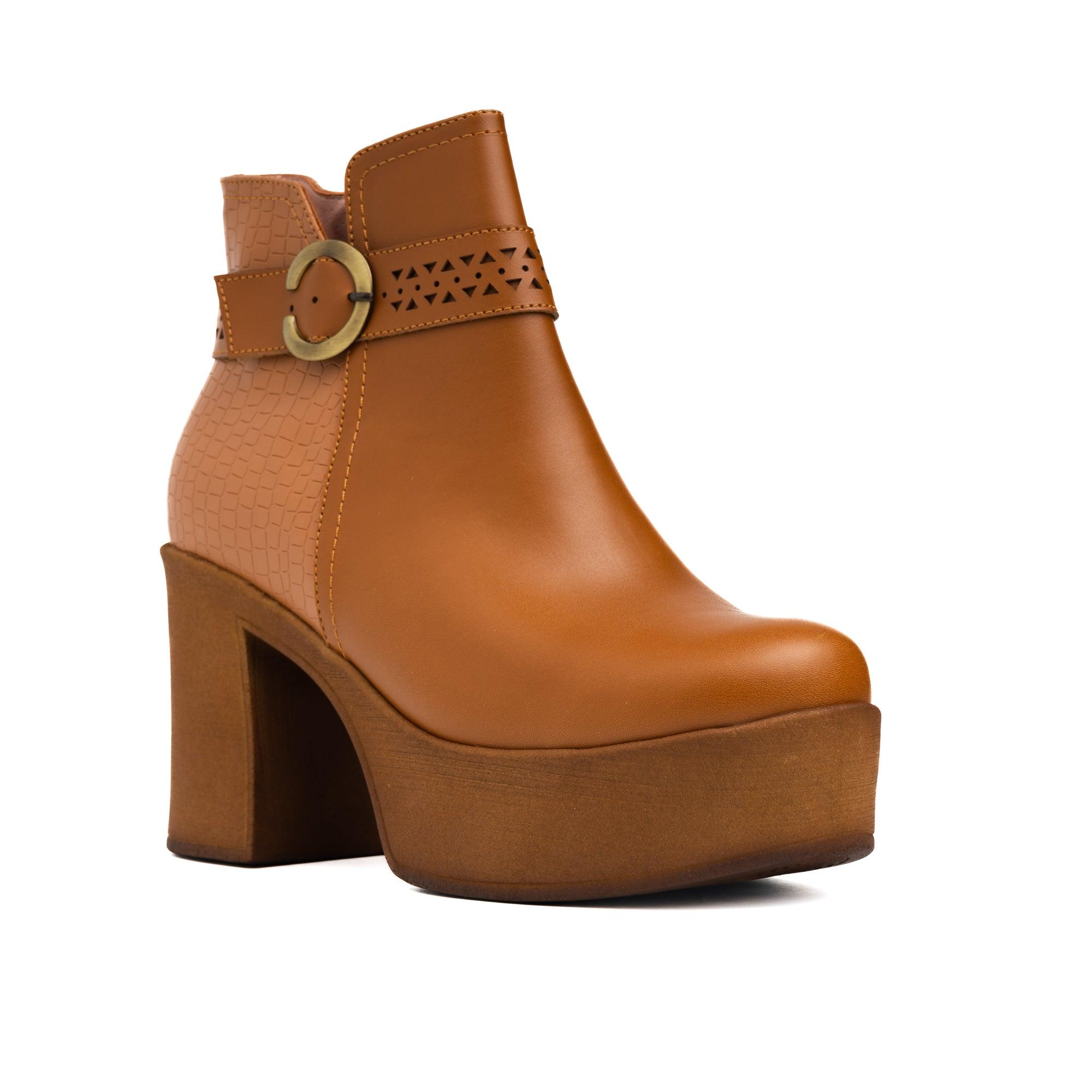 BOTAS MUJER ABBIE CAMEL - 5