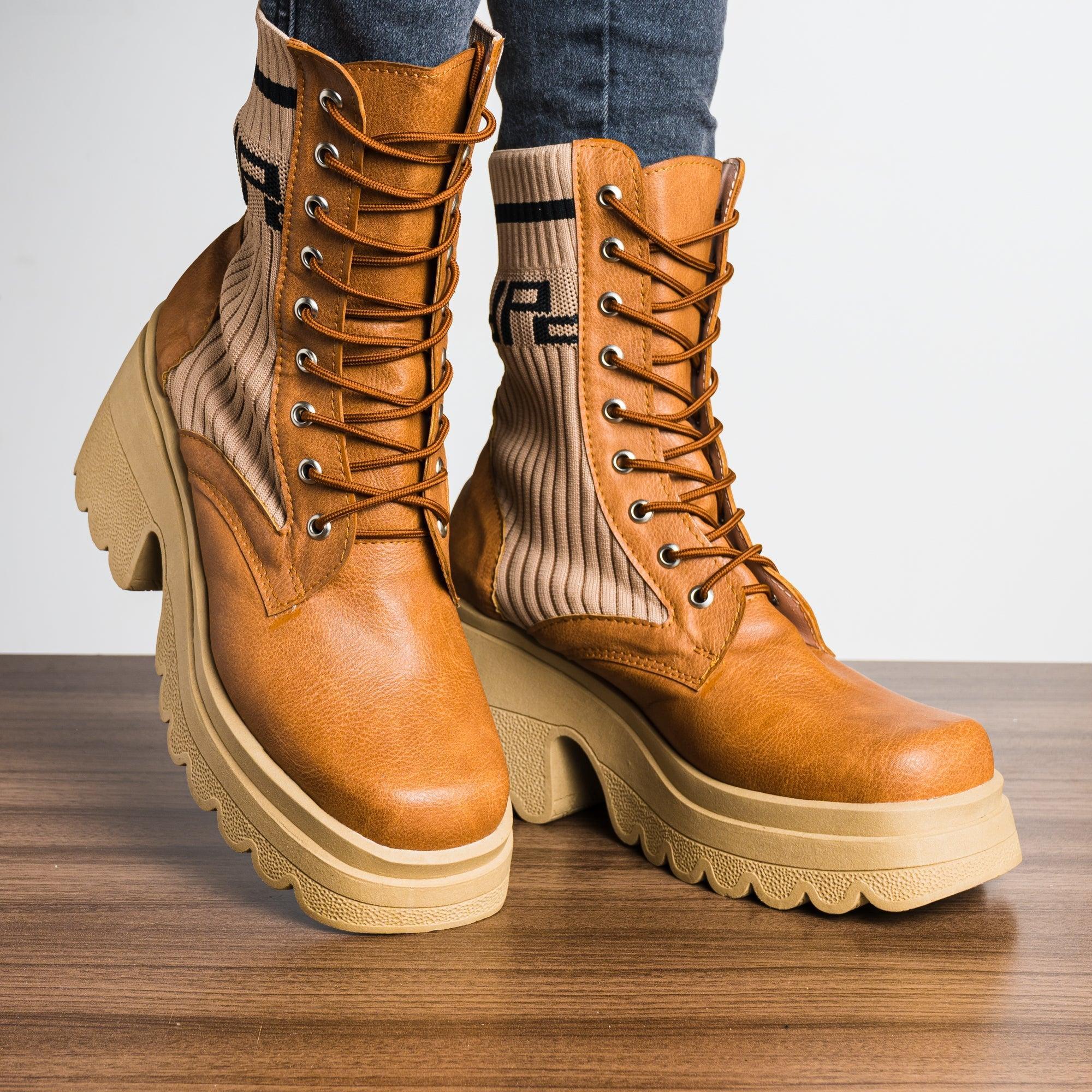 BOTAS MUJER TAMOW CAMEL - 1