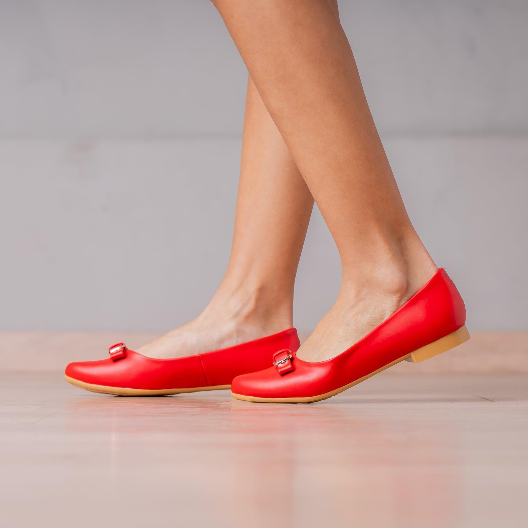 BALLERINAS MUJER AGNELA ROJO - 1