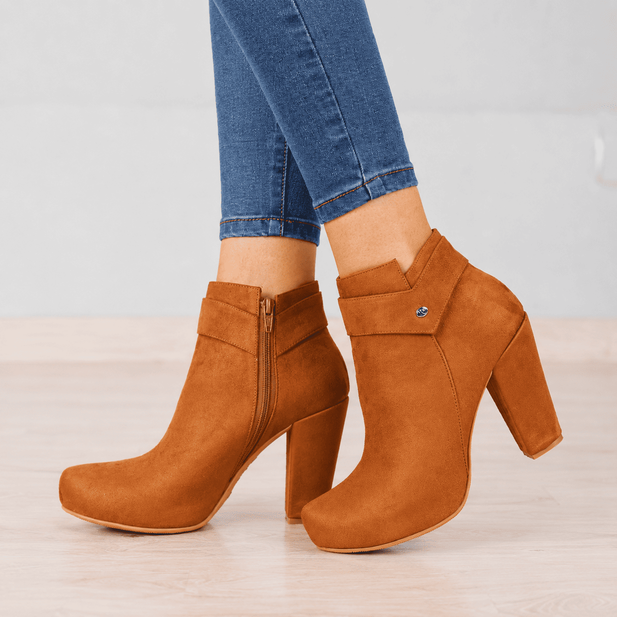BOTAS MUJER ARASHI CAMEL - 1