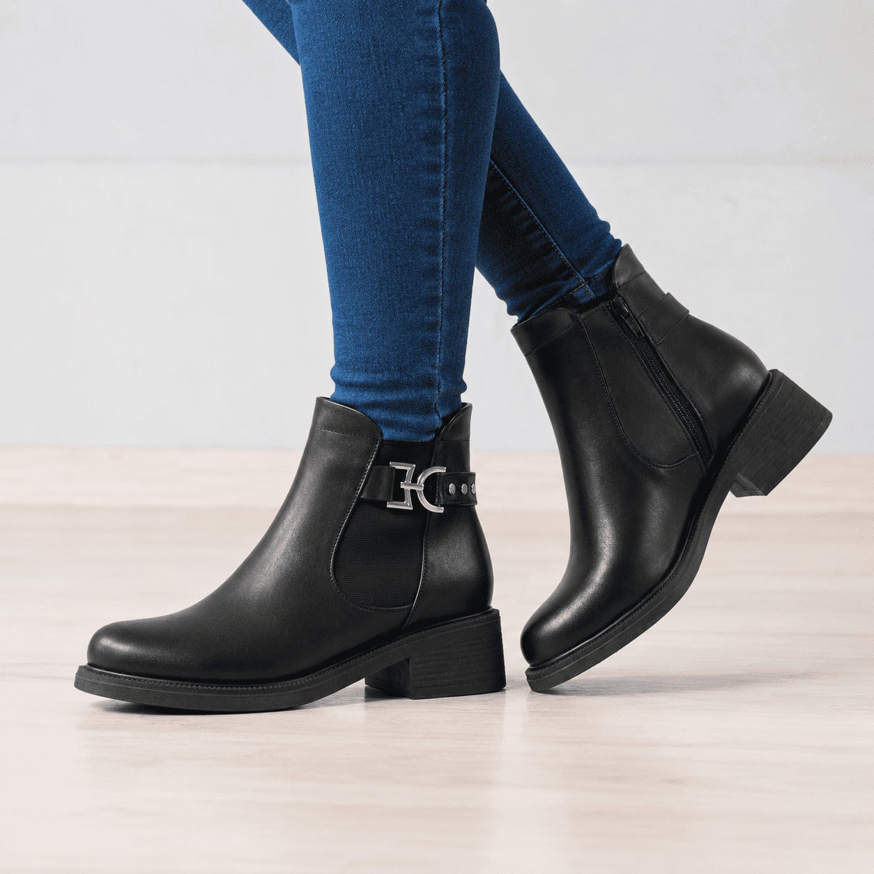 BOTINES MUJER DEKA NEGRO - 3