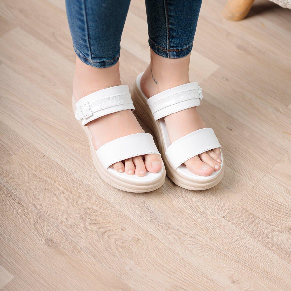SANDALIAS CASUALES MUJER YUBI BLANCO - 2
