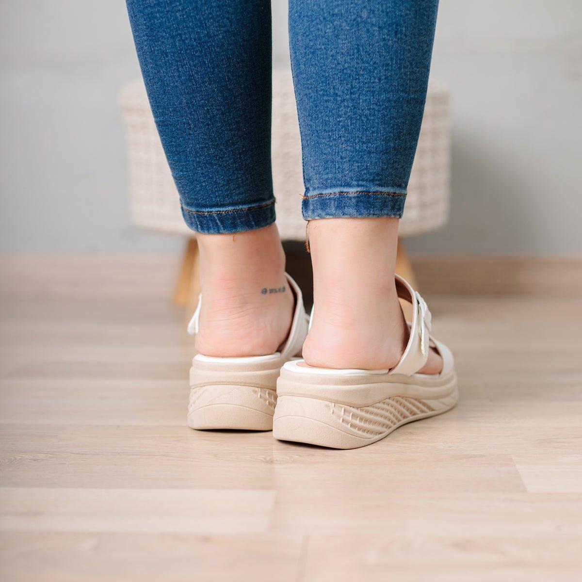 SANDALIAS CASUALES MUJER YUBI BLANCO - 3