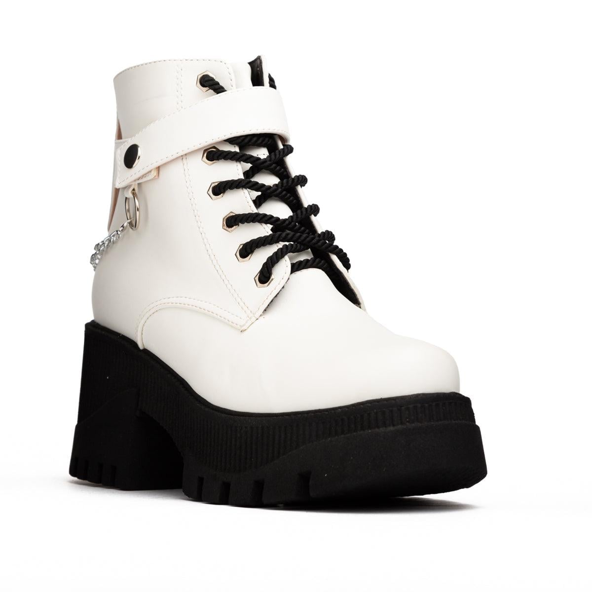 BOTAS MUJER POTAXIE BLANCO - 4