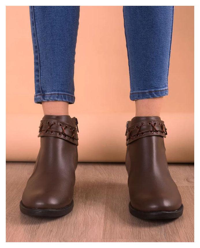 BOTINES MUJER NAGOYA MARRON - 2