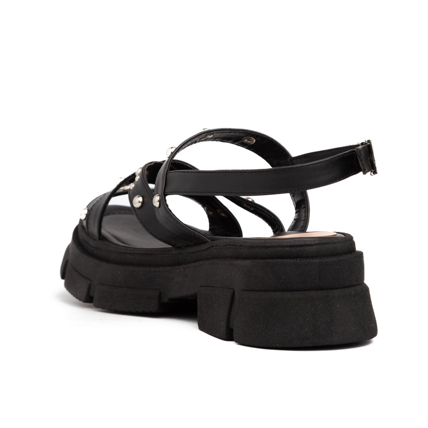 SANDALIAS CASUALES MUJER RAFAELA NEGRO - 6