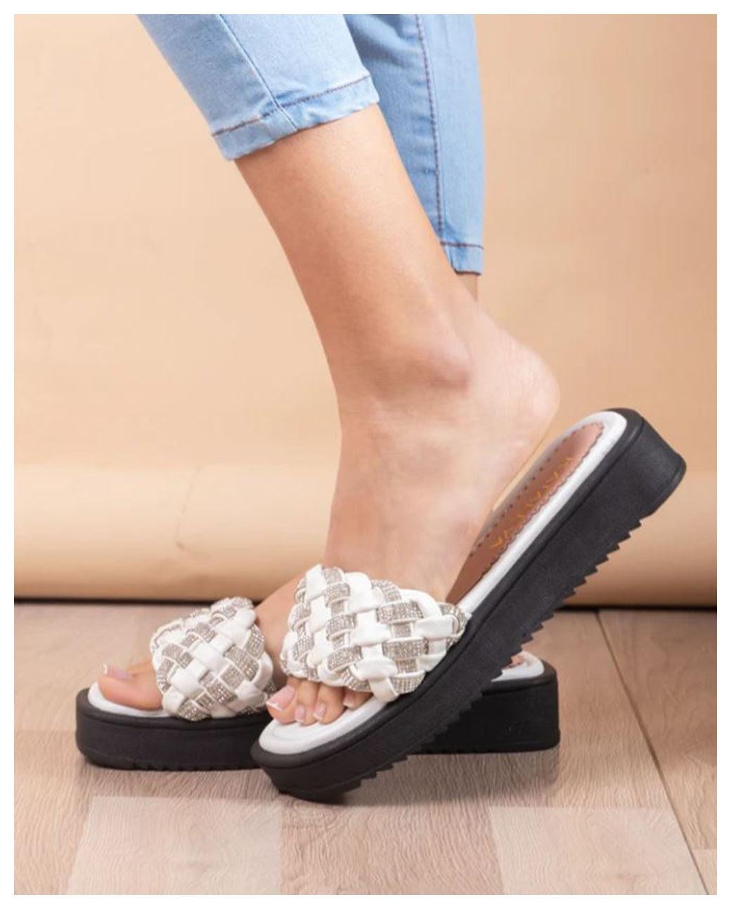 SANDALIAS CASUALES MUJER LARISSA BLANCO - 2