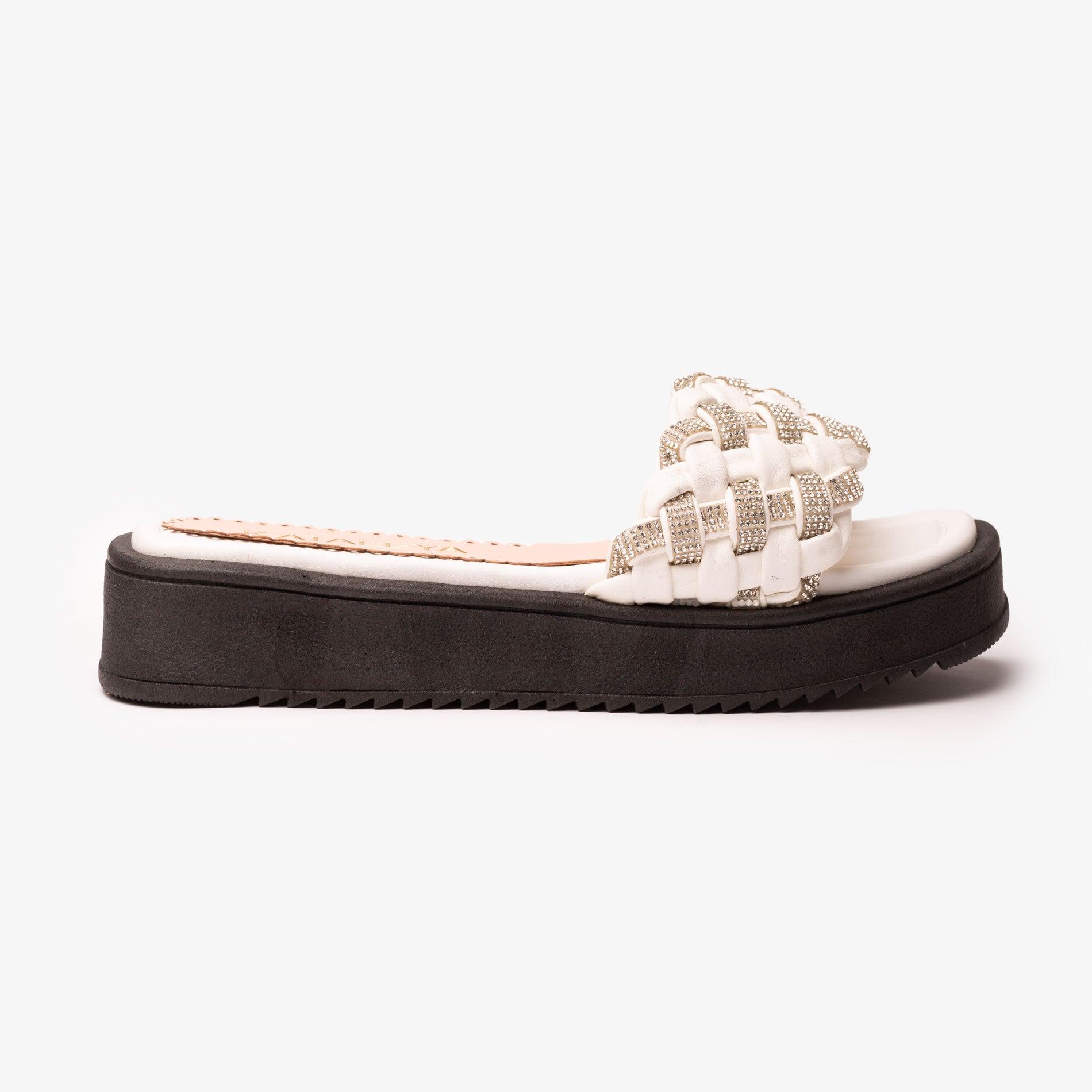 SANDALIAS CASUALES MUJER LARISSA BLANCO - 4