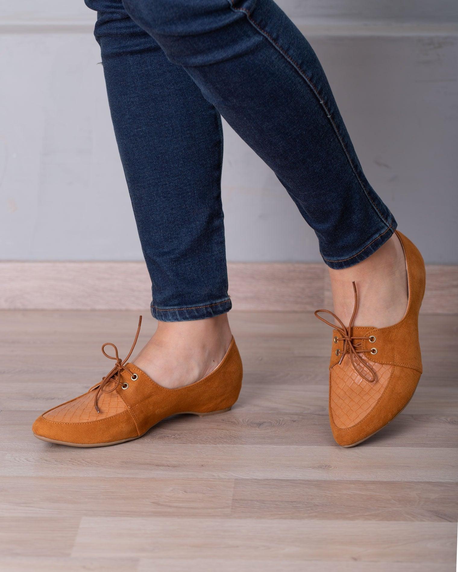MOCASINES MUJER AYTOS CAMEL - 1