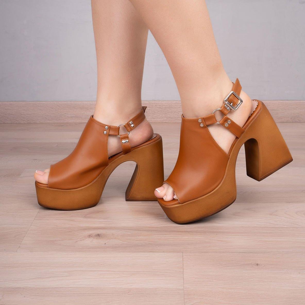 SANDALIAS MUJER MORONI CAMEL - 1