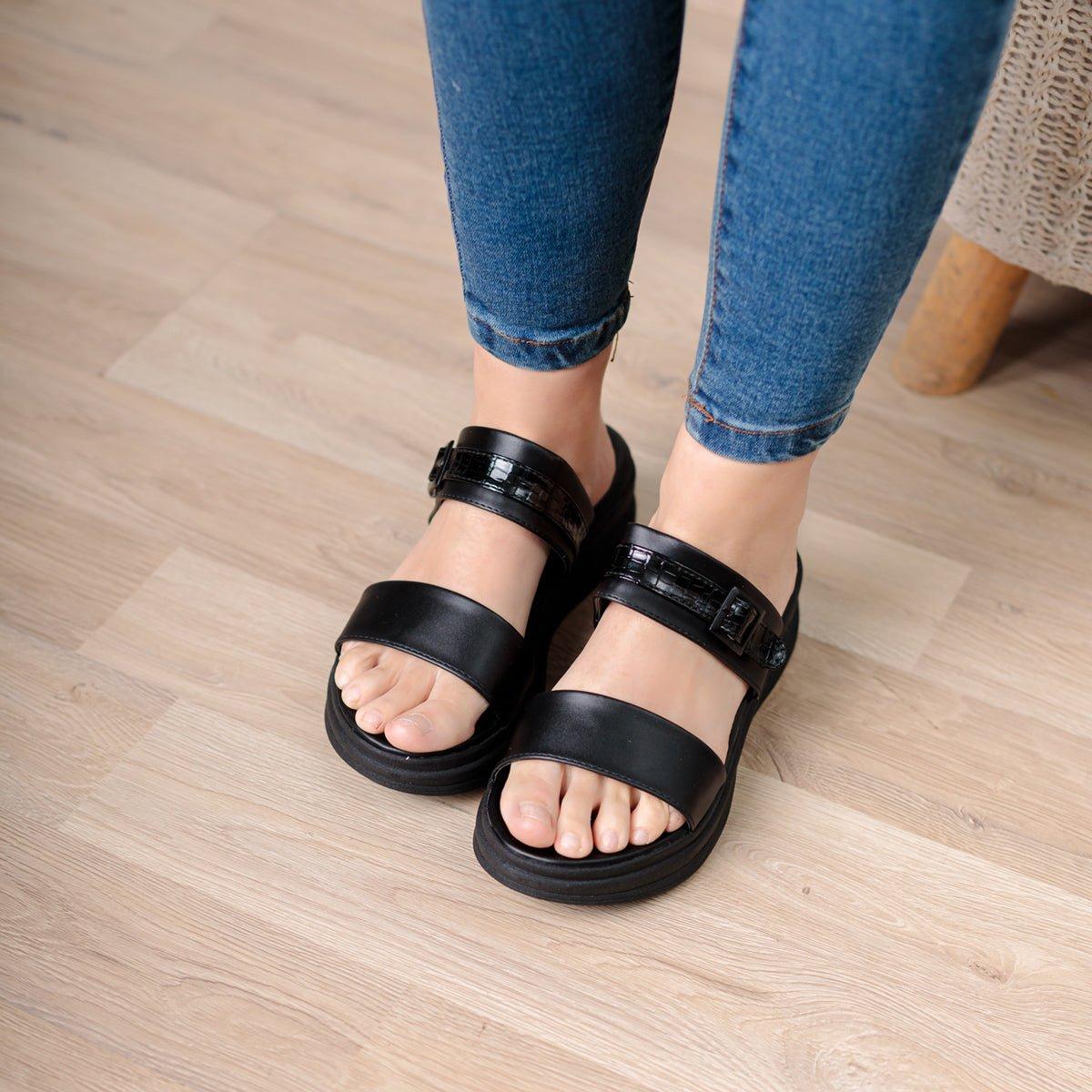 SANDALIAS CASUALES MUJER YUBI NEGRO - 2