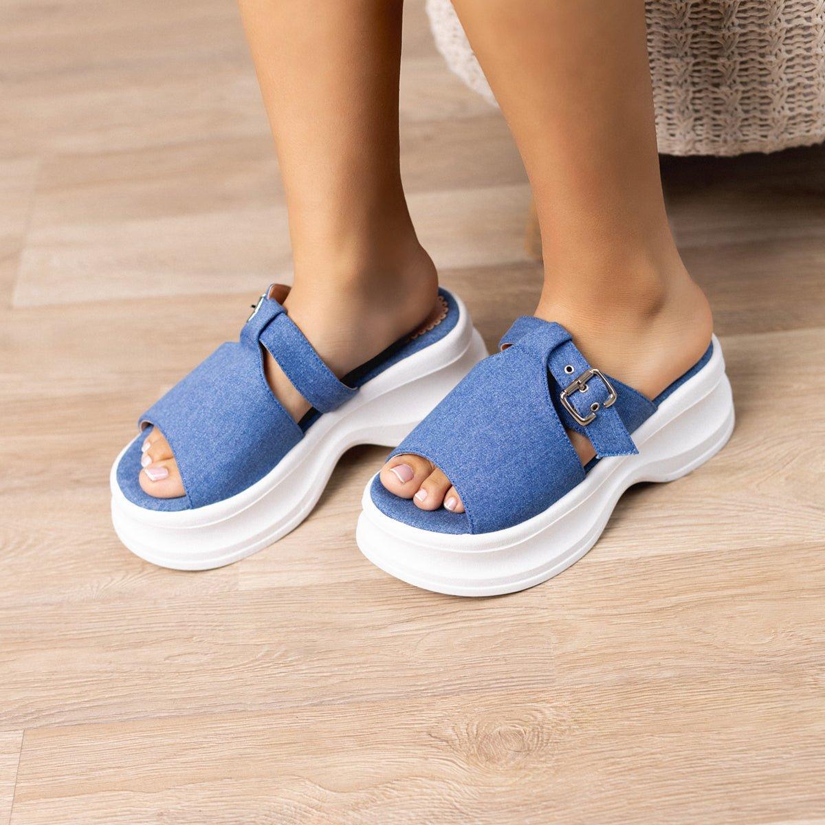 SANDALIAS CASUALES MUJER KVETA DENIM - 2