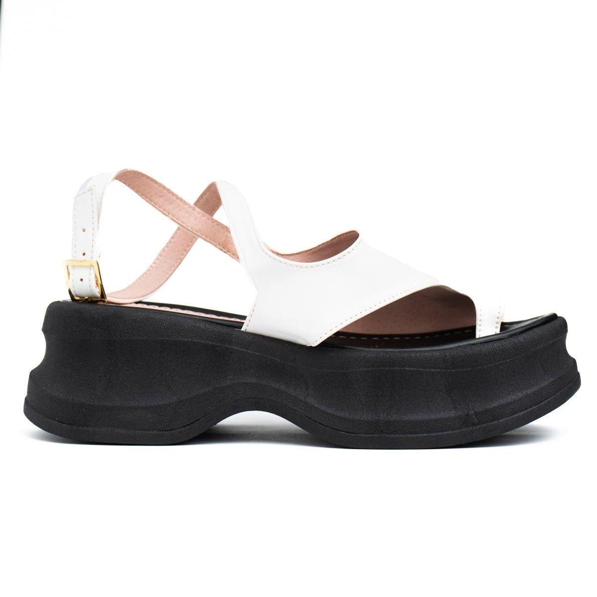 SANDALIAS CASUALES MUJER ZIWYA BLANCO - 4