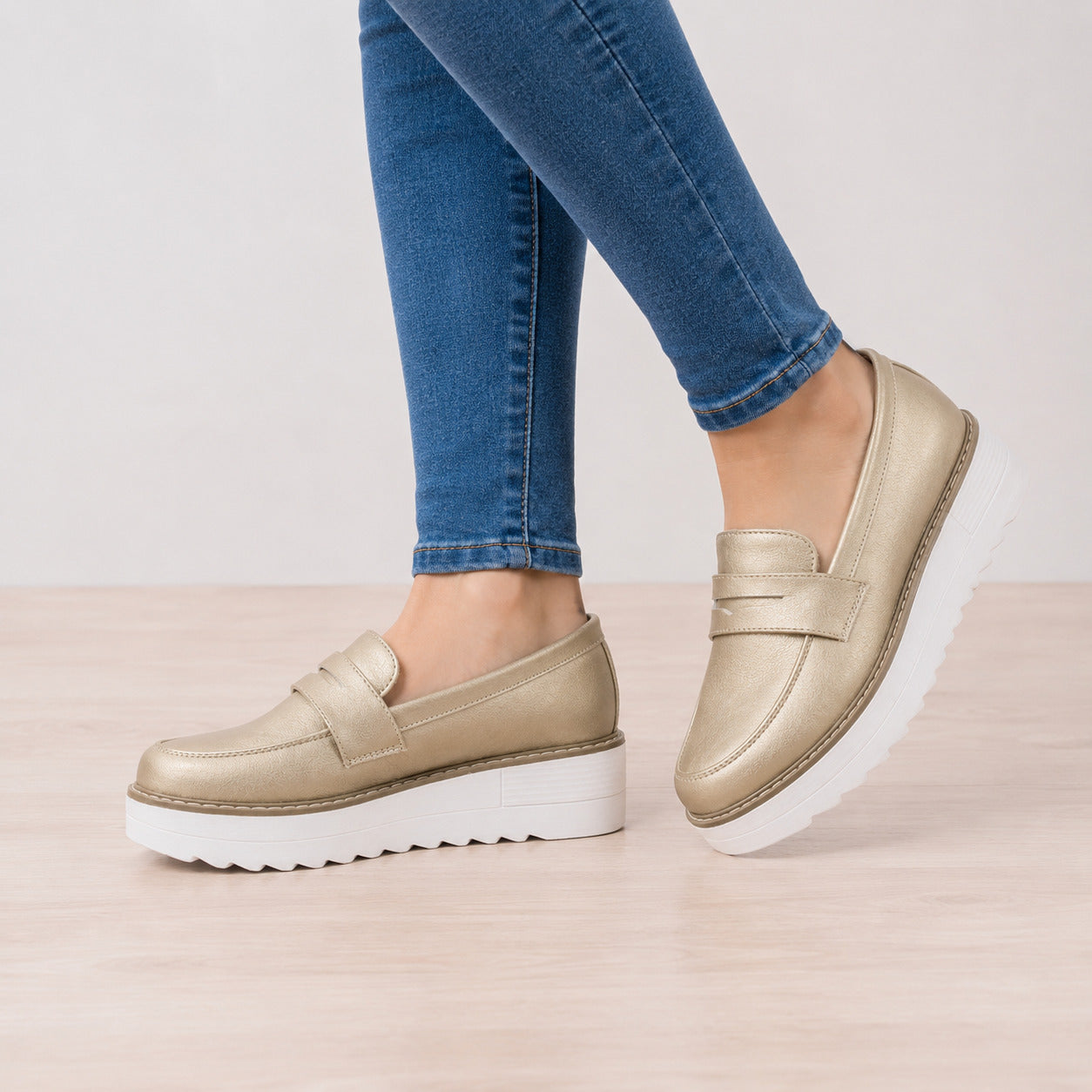 MOCASINES MUJER ELAN DORADO - 7