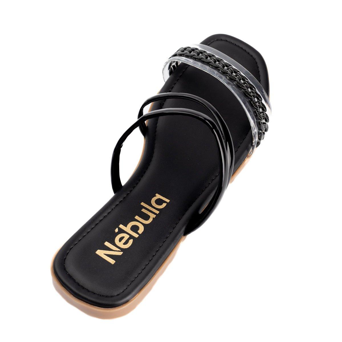 SANDALIAS CASUALES MUJER PALOMA NEGRO - 6