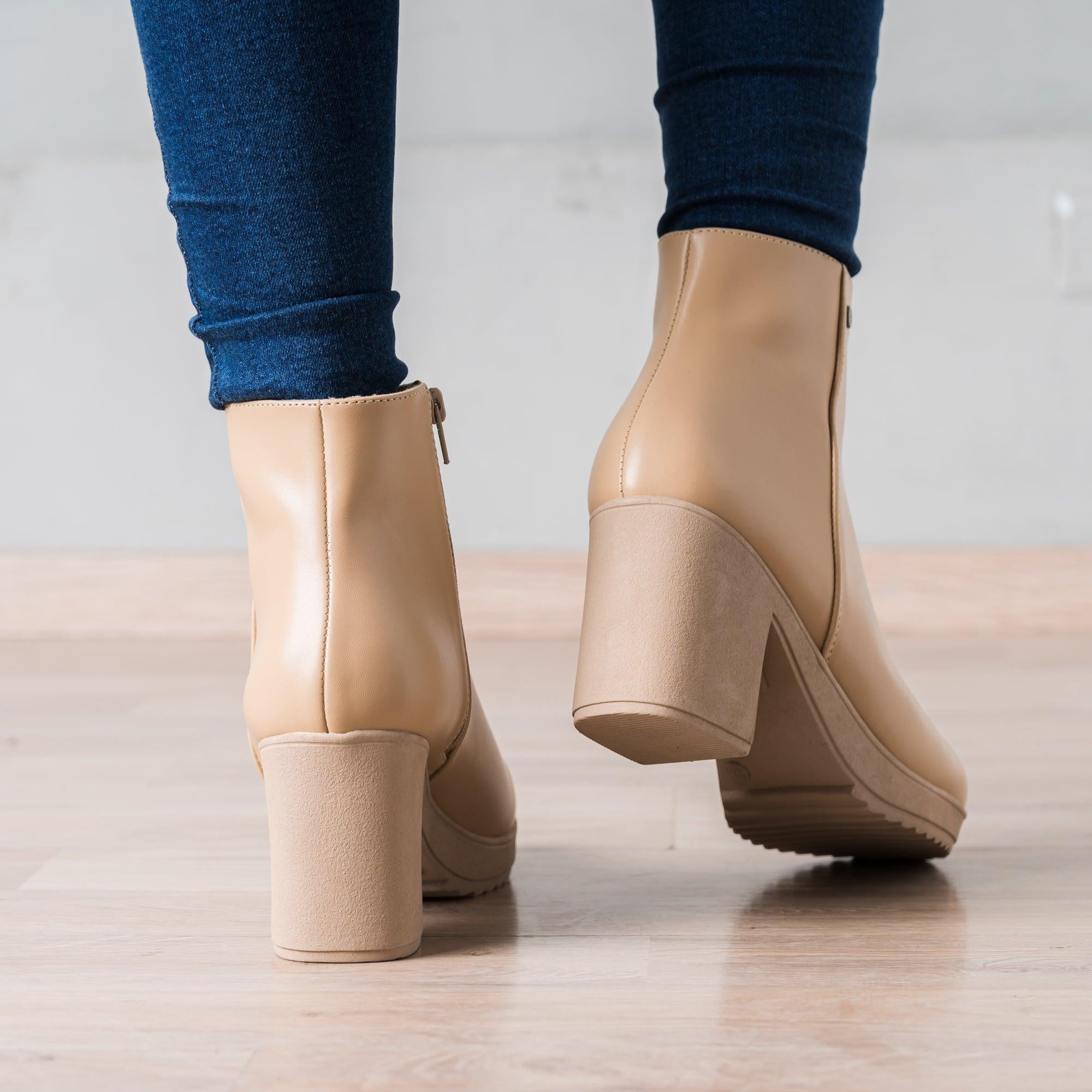 BOTINES MUJER ANUKET BEIGE - 3