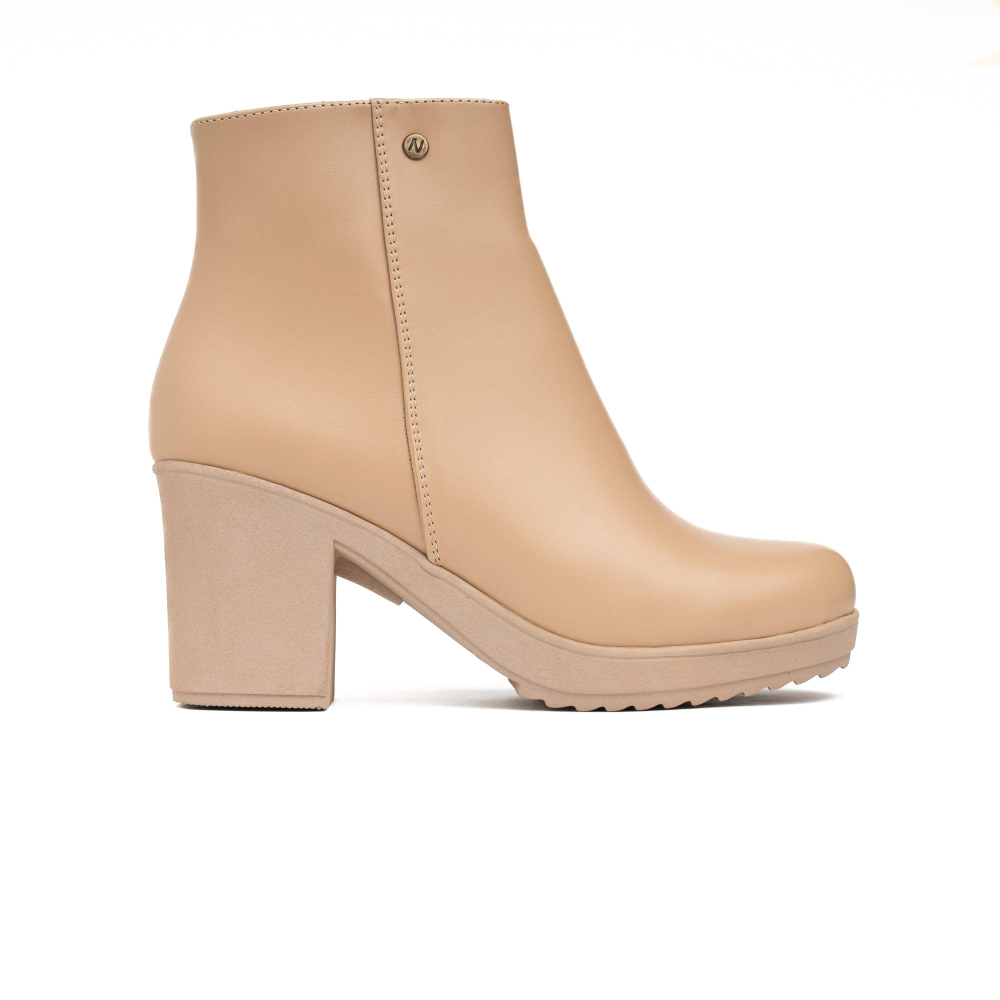 BOTINES MUJER ANUKET BEIGE - 4