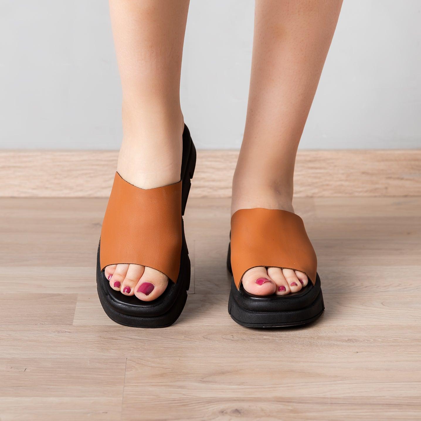SANDALIAS CASUALES MUJER WESLEY CAMEL - 2