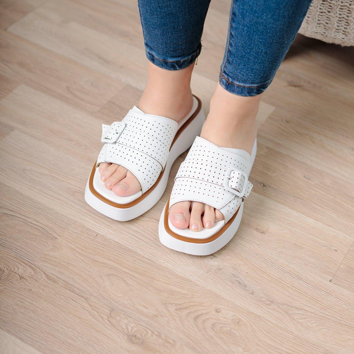 SANDALIAS CASUALES MUJER BENZIM BLANCO - 2