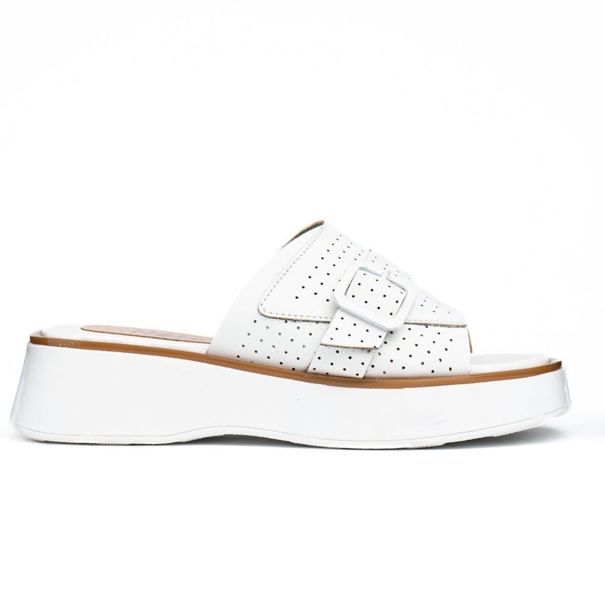 SANDALIAS CASUALES MUJER BENZIM BLANCO - 4
