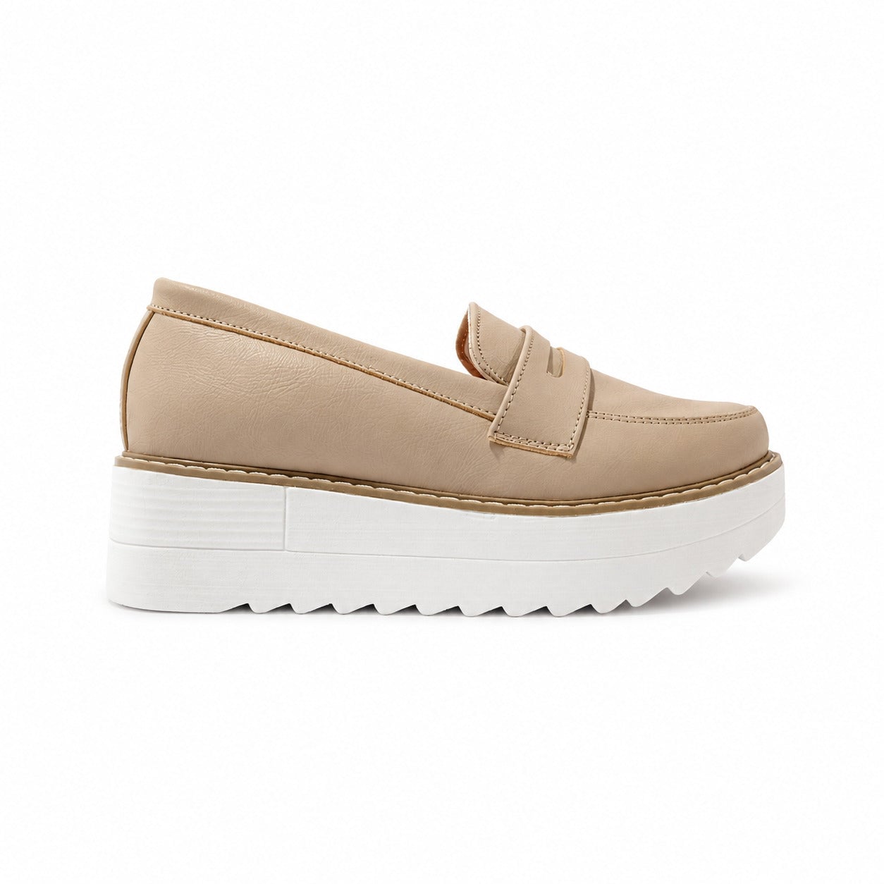 MOCASINES MUJER ELAN BEIGE - 2