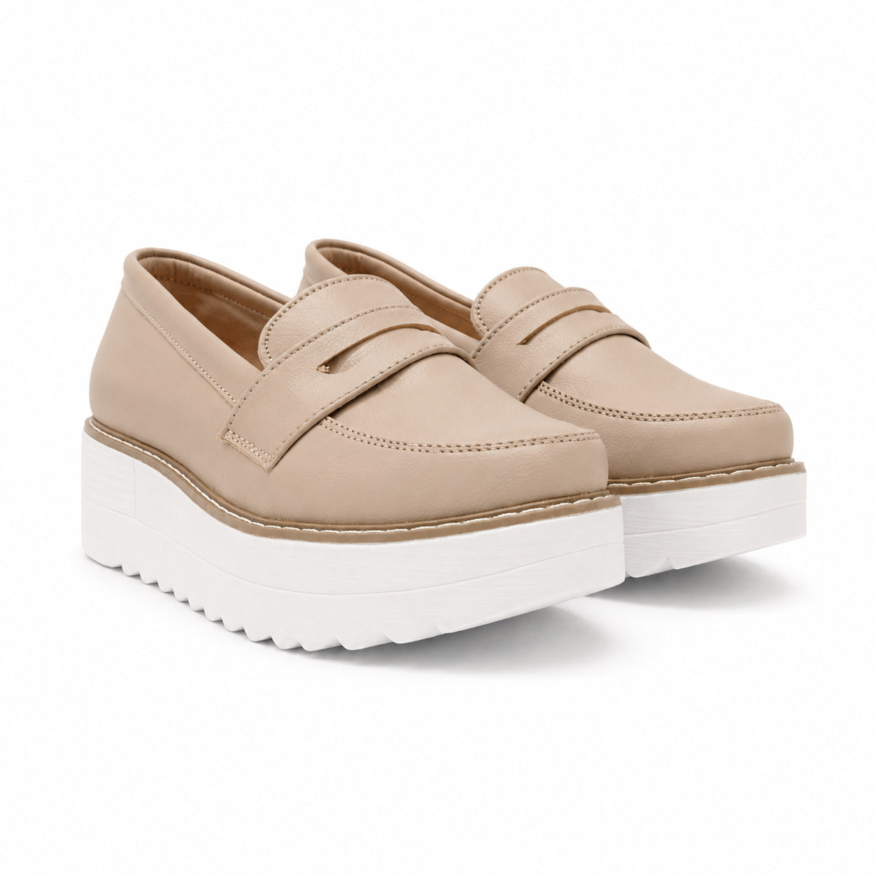 MOCASINES MUJER ELAN BEIGE - 5