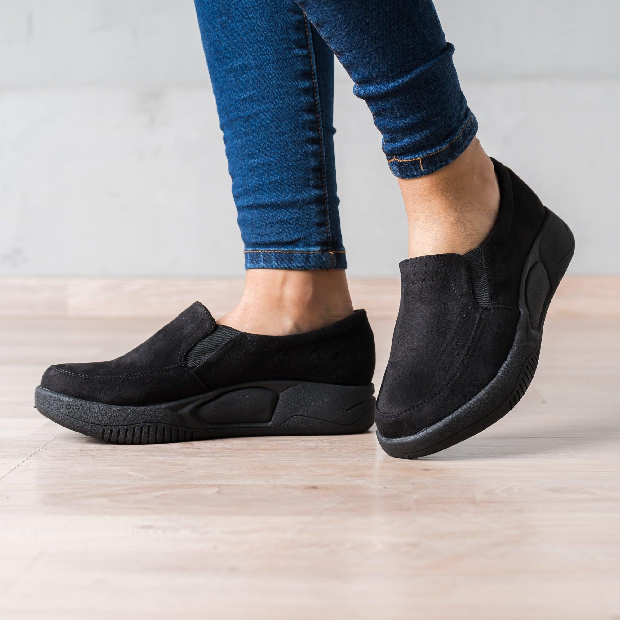MOCASINES MUJER KARIHA NEGRO - 1
