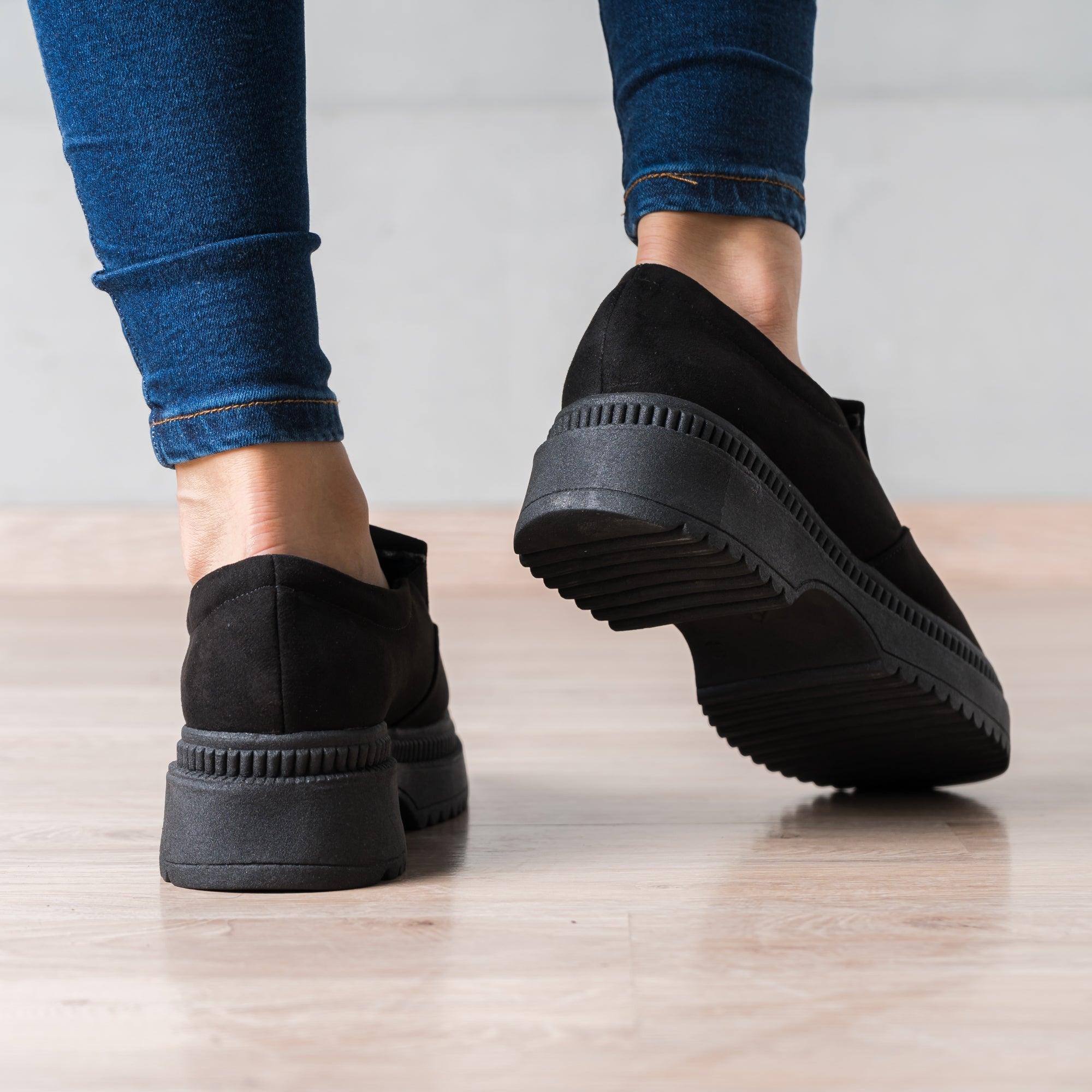 MOCASINES MUJER SERQUET NEGRO GAMUZA - 3