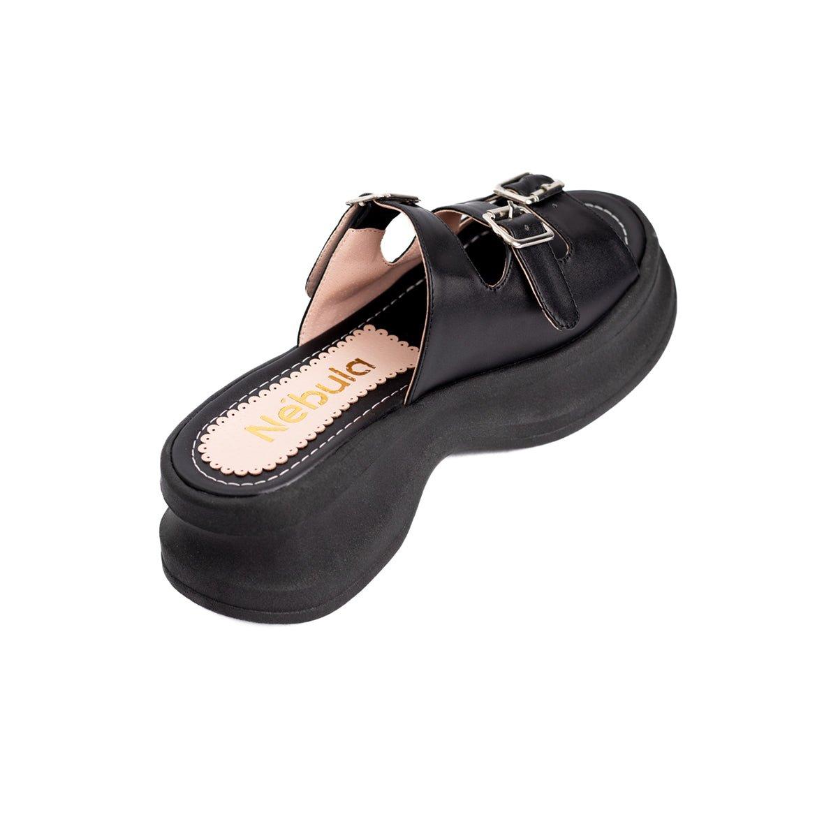 SANDALIAS CASUALES MUJER MILUSA NEGRO - 6