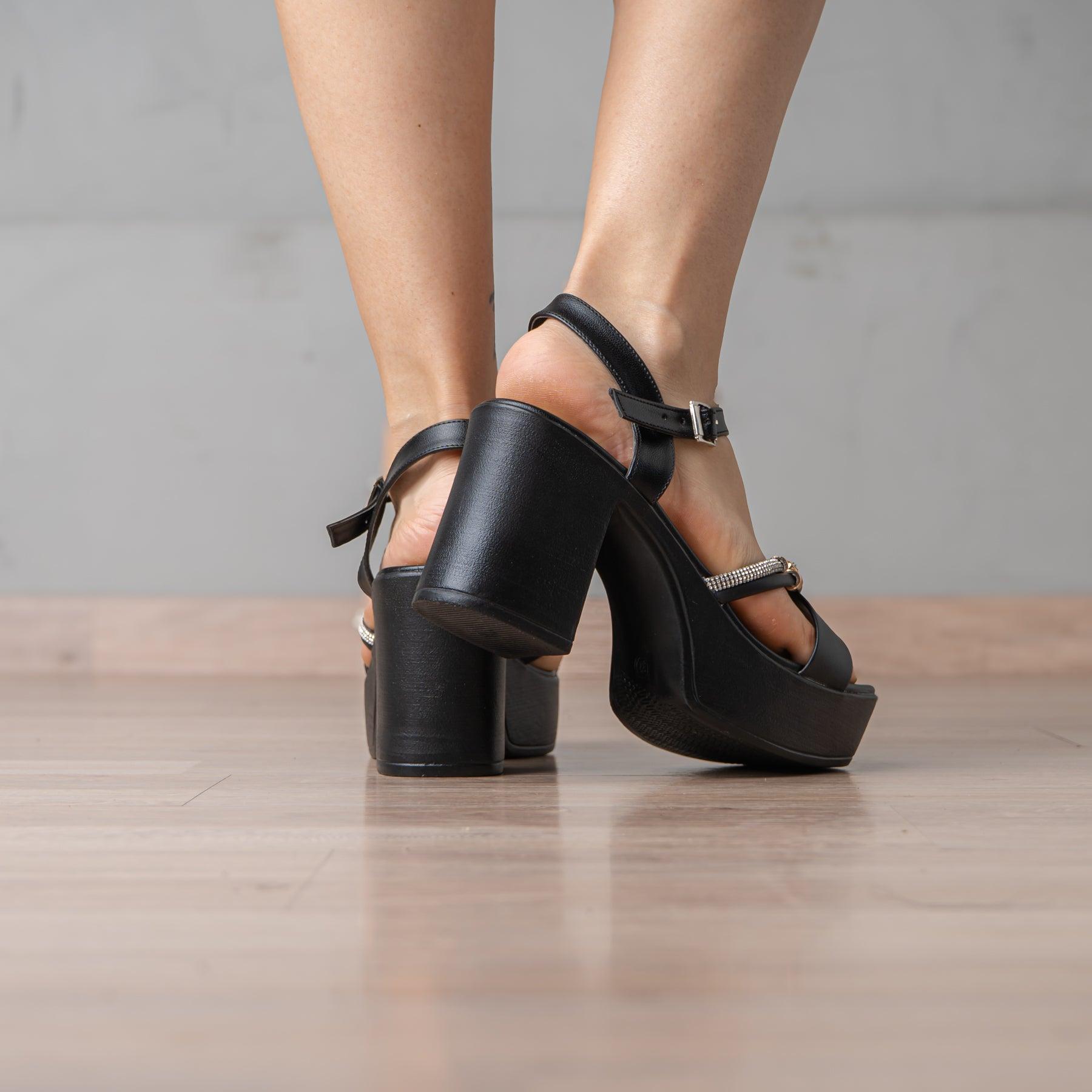 SANDALIAS DE VESTIR MUJER GORRITY NEGRO - 3