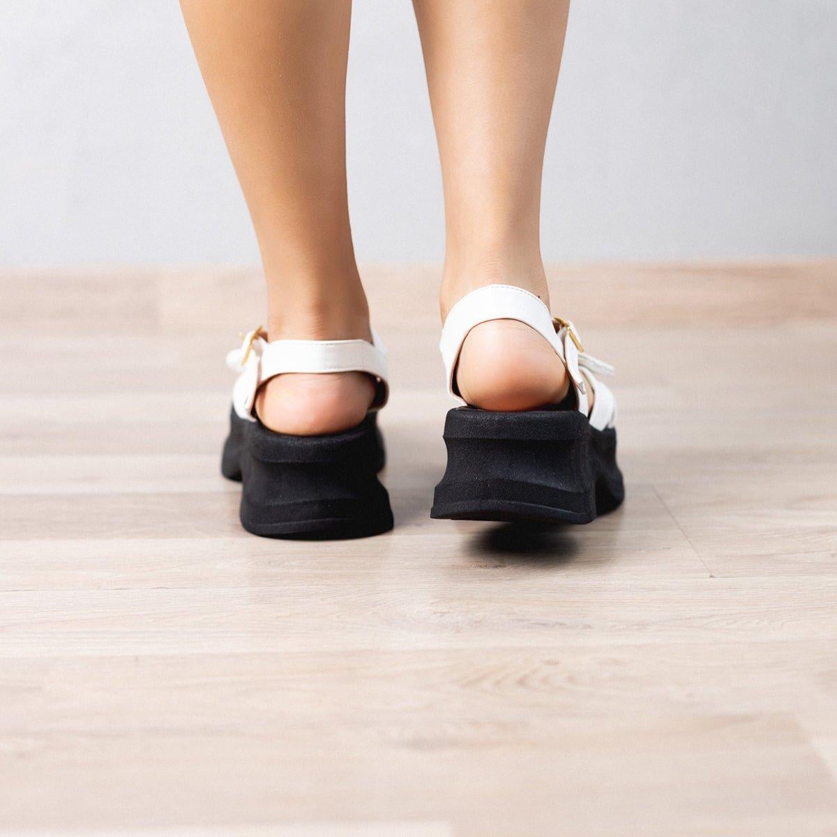 SANDALIAS CASUALES MUJER DRAGAN BLANCO - 3