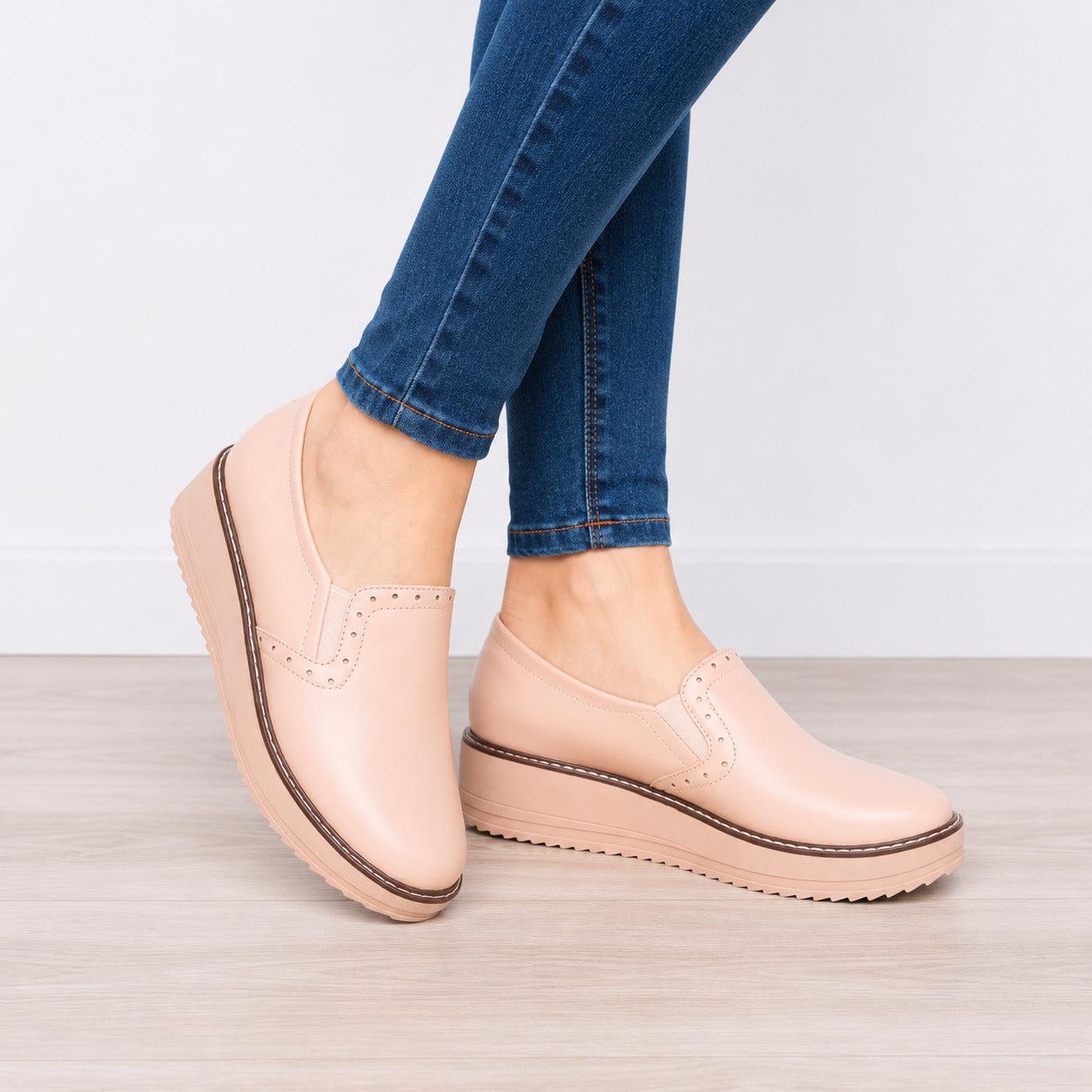 MOCASINES MUJER FERRARA PALO ROSA - 1