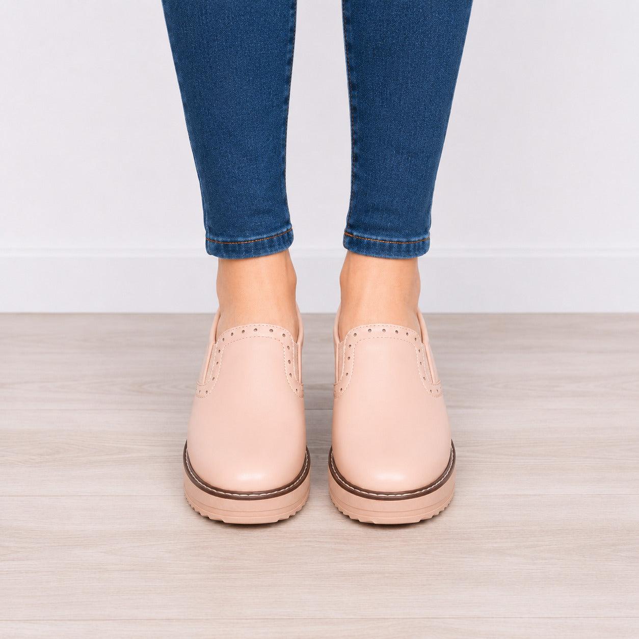 MOCASINES MUJER FERRARA PALO ROSA - 2
