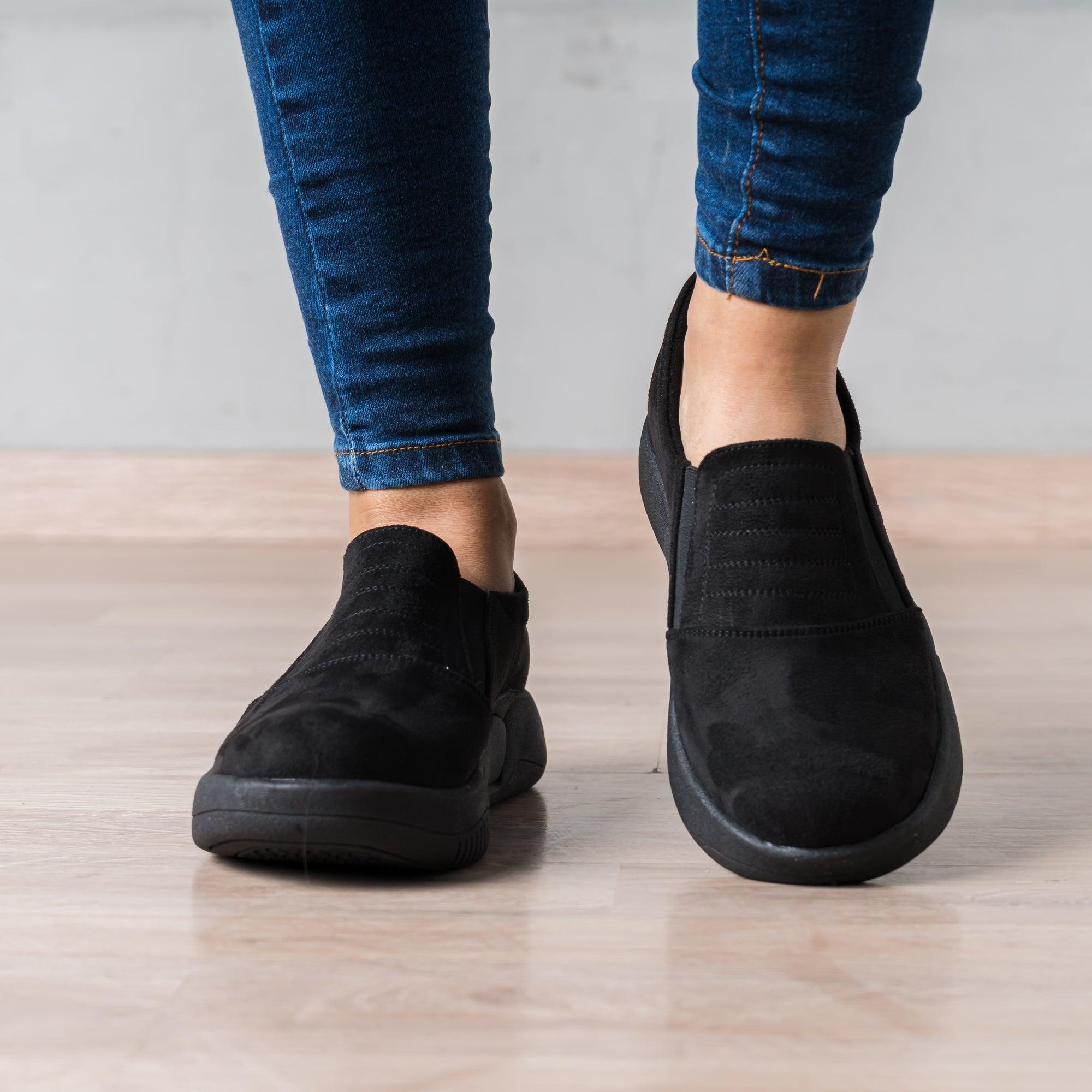 MOCASINES MUJER ASWAD NEGRO - 2