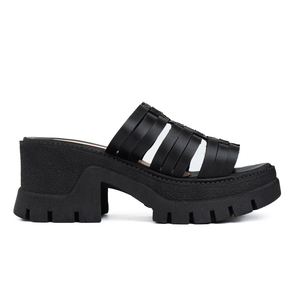 SANDALIAS CASUALES MUJER JOB NEGRO - 5