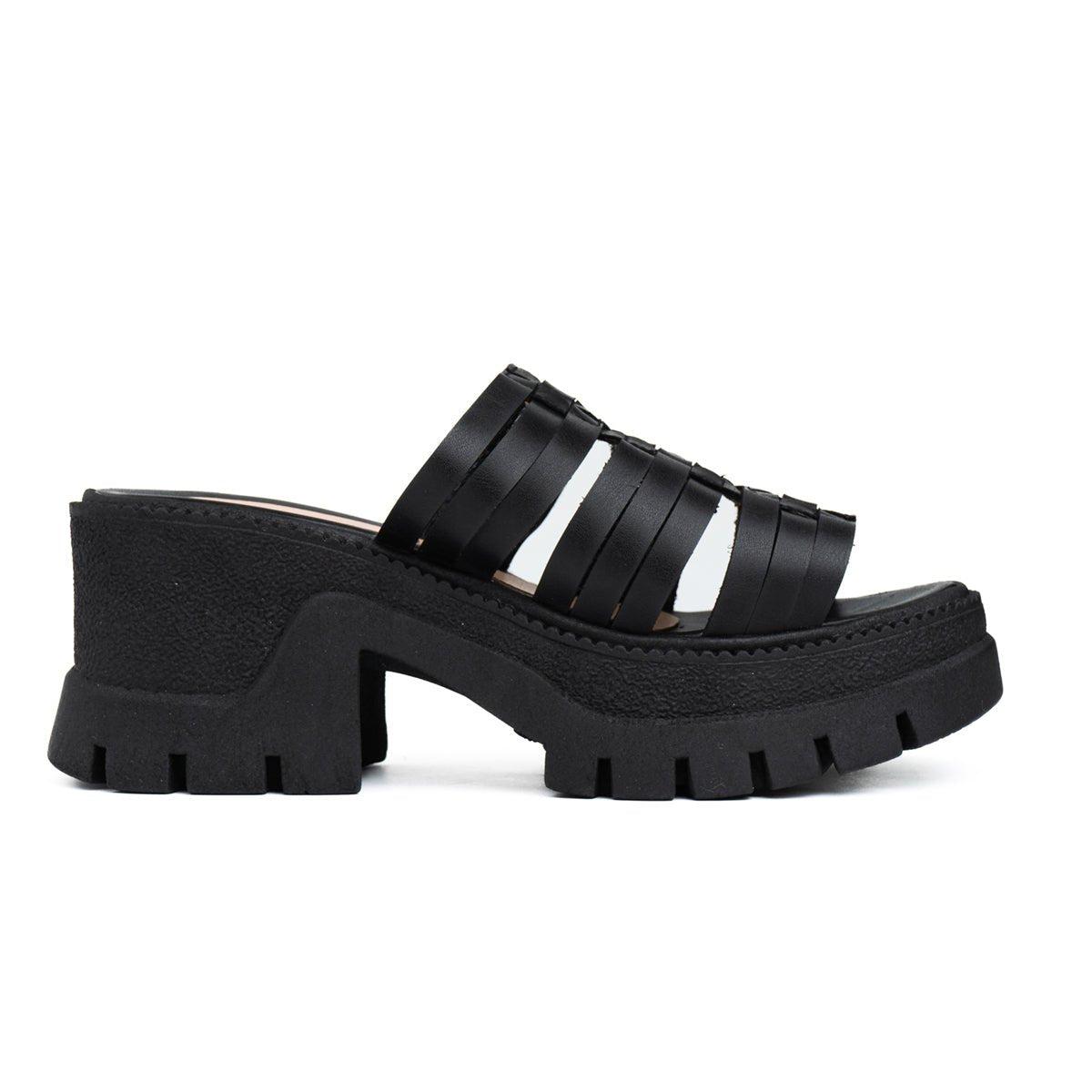SANDALIAS CASUALES MUJER JOB NEGRO - 5