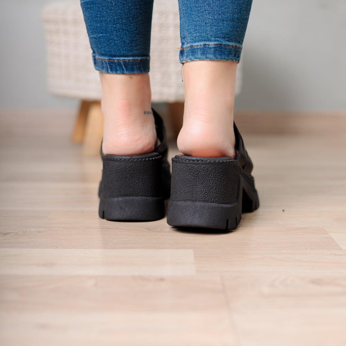 SANDALIAS CASUALES MUJER JOB NEGRO - 6