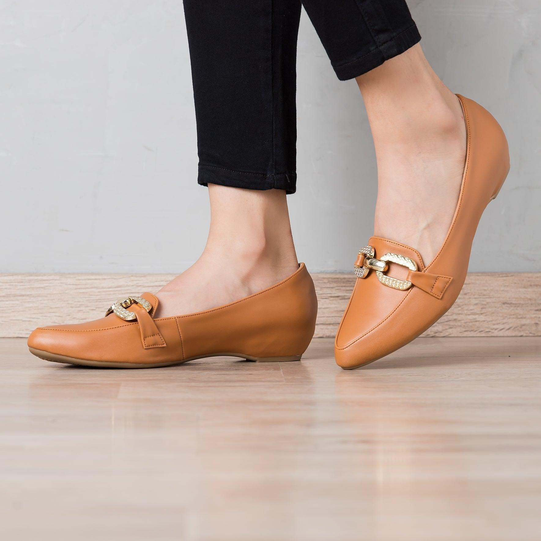 MOCASINES MUJER GOLDYUAN CAMEL - 1